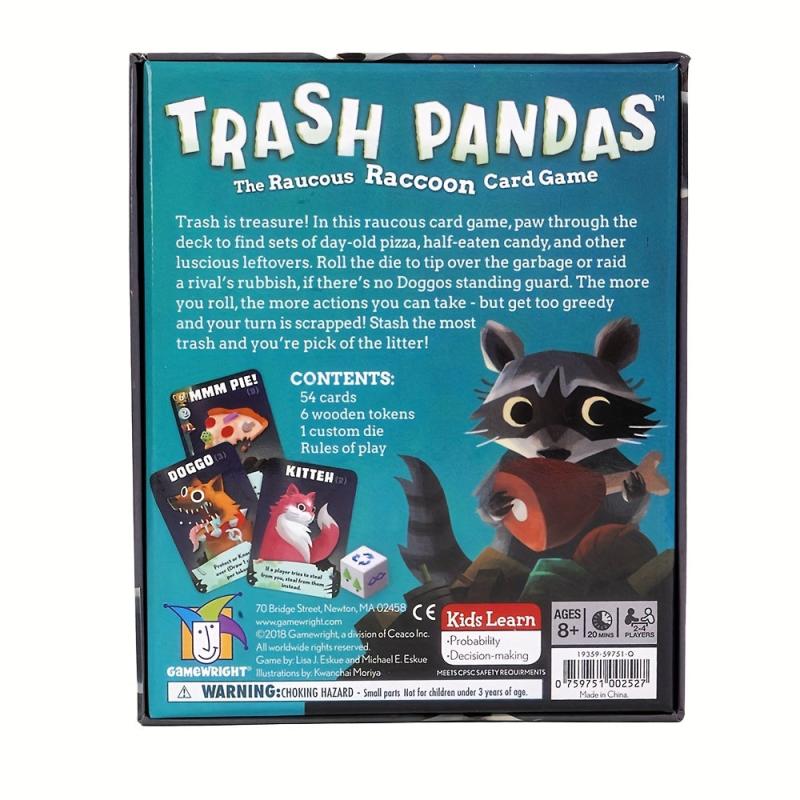 Trash Pandas Card Game The Raucous Raccoon Board Game