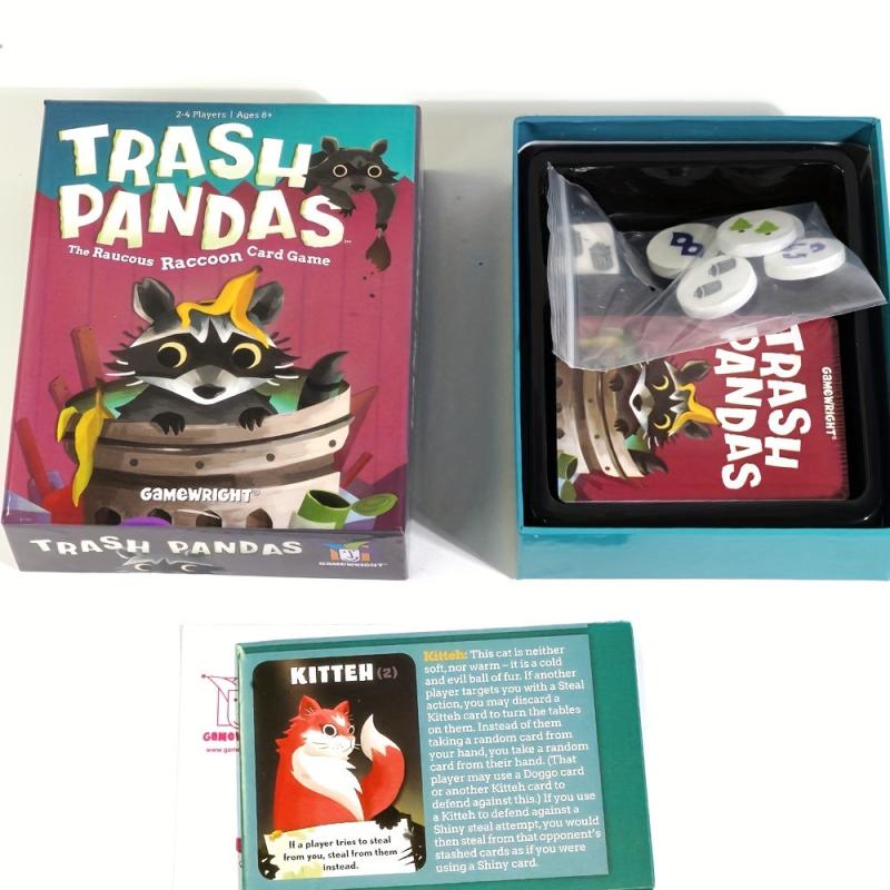 Trash Pandas Card Game The Raucous Raccoon Board Game