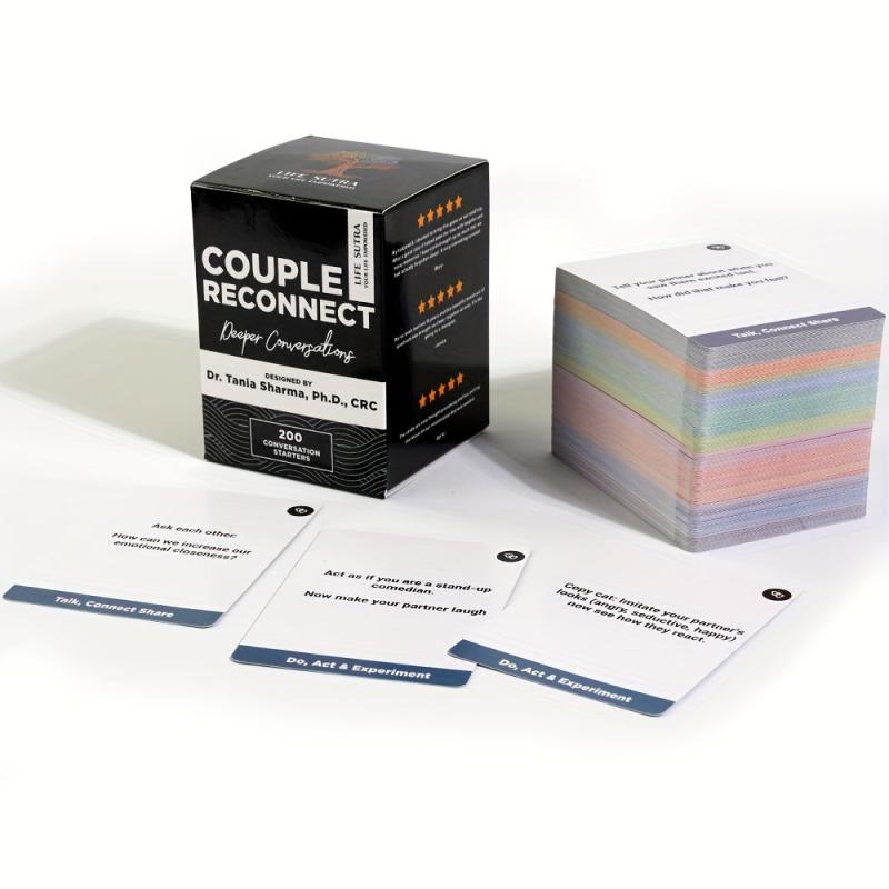 Couples Reconnect Game 200 Conversation Cards
