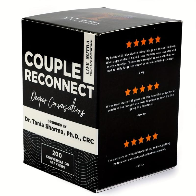 Couples Reconnect Game 200 Conversation Cards