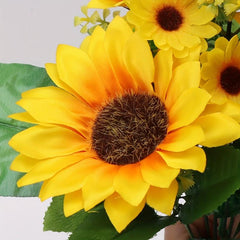 Set of 13 Sunflower Heads for Home Decor & Photography Props