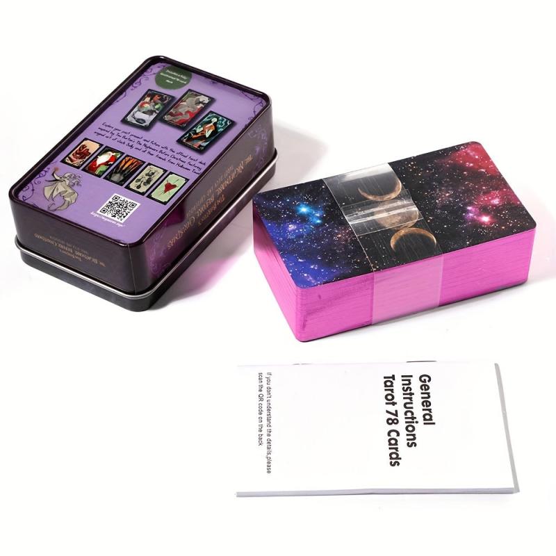 Witches Tarot Deck Tin Box Gilded Edge Astrology Divination Fate Card