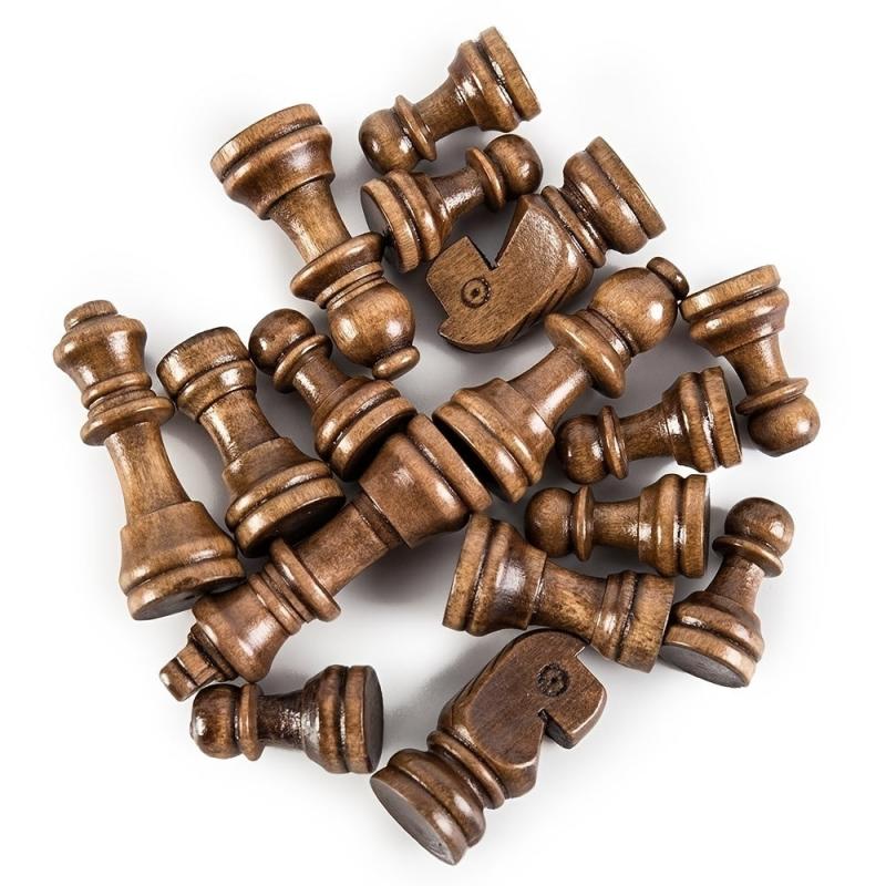 Foldable Wooden Chess Set European & American Sticker Game Functional Chess