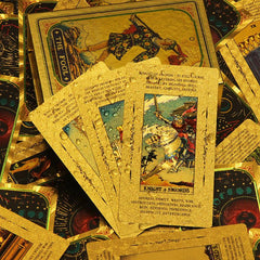 Plastic Waterproof Tarot Foil Cards English Magician Tarot Deck