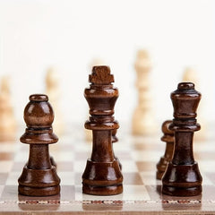 5 59 Cm Solid Wood Chess Pieces Set Of 32 Pieces