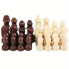 5 59 Cm Solid Wood Chess Pieces Set Of 32 Pieces