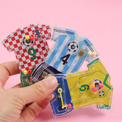 10pcs Soccer Pinball Maze Toys Team Uniform Fingertip Game Football Party Favors