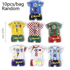 10pcs Soccer Pinball Maze Toys Team Uniform Fingertip Game Football Party Favors