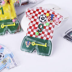 10pcs Soccer Pinball Maze Toys Team Uniform Fingertip Game Football Party Favors