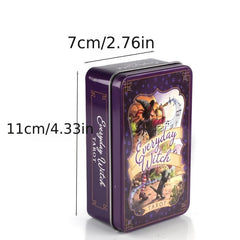 Tin Metal Box 78 Cards Gilded Edge Tarot Deck Guidebook