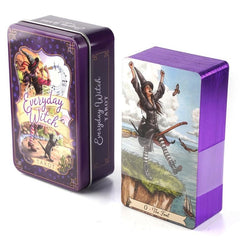 Tin Metal Box 78 Cards Gilded Edge Tarot Deck Guidebook