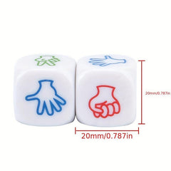 4pcs Acrylic Guessing Dice Party Game Interactive Toys