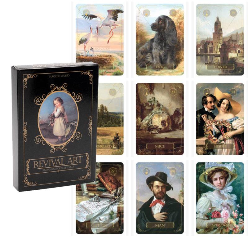 Revival Art Lenormand Card Deck 36 Cards Oracle Divination Game