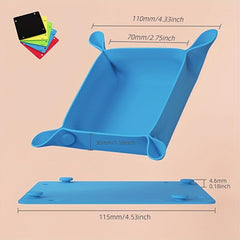 Silicone Folding Square Tray Baby Snack Tray Sundries Storage Box