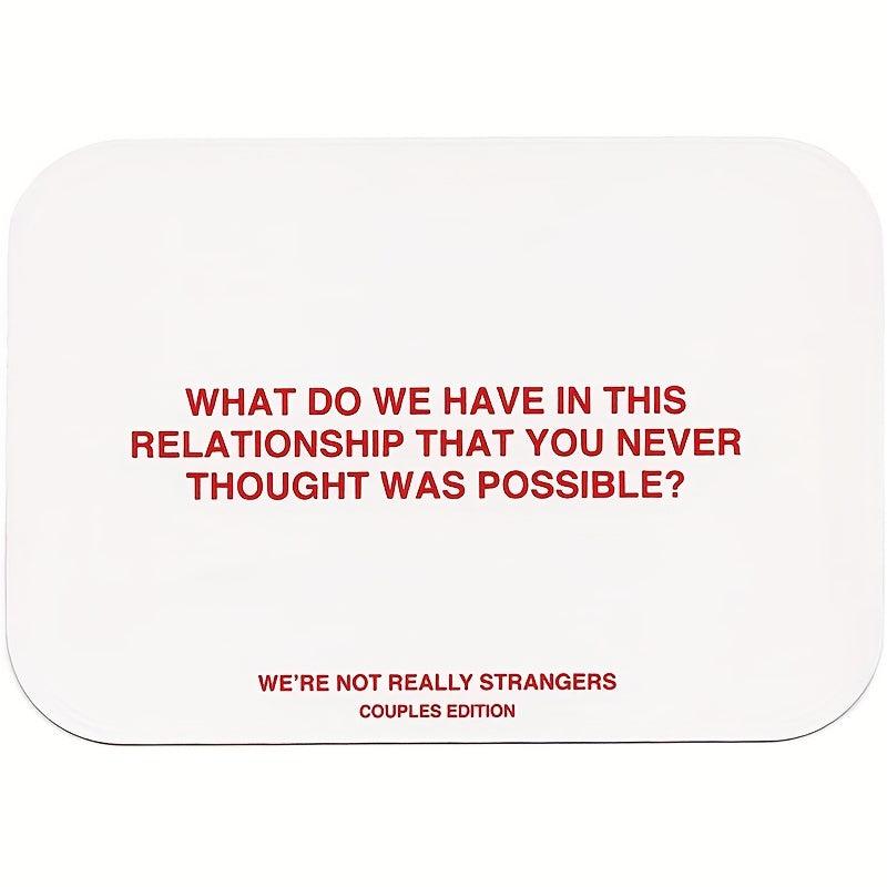 WNR Strangers Couples Edition Card Game