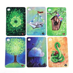 Lucky Grass Tanis Lenormand Card Board Game