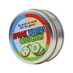 Speak Words Quickly Game Card - Fun Party Supplies