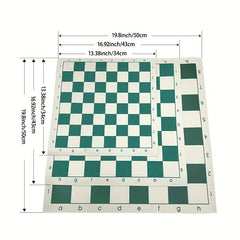 Kids Chess Board Set Plastic Leather Portable Cartridge Educational Toy