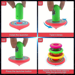 Halloween Stackable Spinning Tops Set Of 5