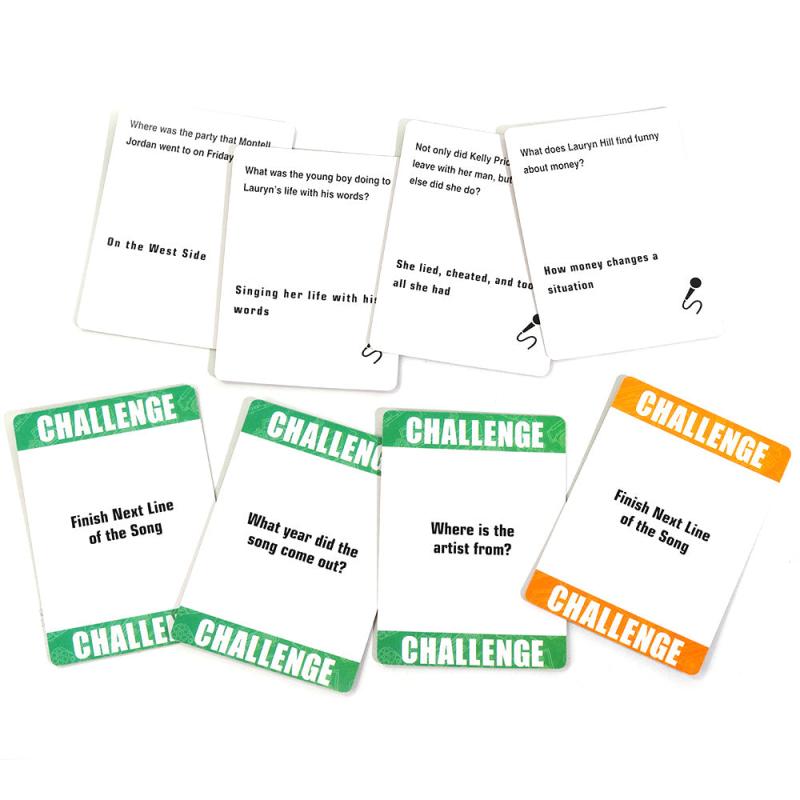 Hip Hop & R&B Music Trivia Card Game for Family Gatherings