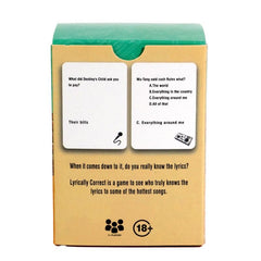 Hip Hop & R&B Music Trivia Card Game for Family Gatherings