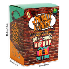 Hip Hop & R&B Music Trivia Card Game for Family Gatherings