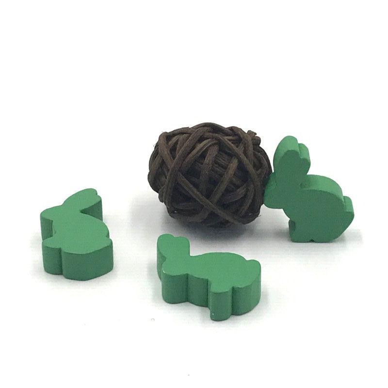12pcs DIY Rabbit Chess Pieces Wooden Games