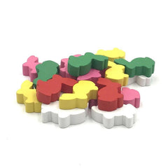 12pcs DIY Rabbit Chess Pieces Wooden Games