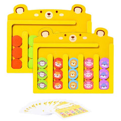 Wooden Animal Matching Game Logical Thinking Board Game