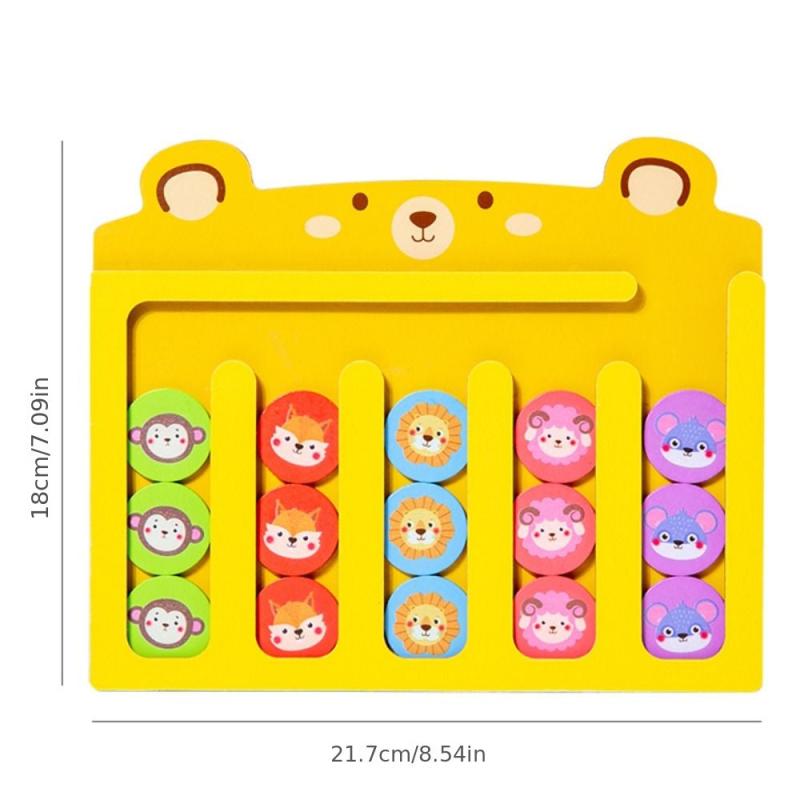 Wooden Animal Matching Game Logical Thinking Board Game