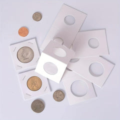 300 Cardboard Coin Clips for Collection Storage