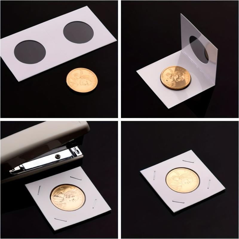 300 Cardboard Coin Clips for Collection Storage