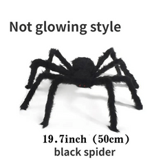 Halloween Spider Web Decor Set: Giant Spider, Stretchy Cobweb, Small Spiders