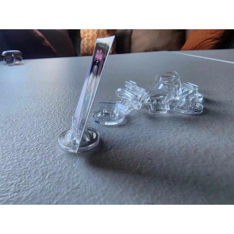10Pcs Transparent Plastic Cards Stand Base for Board Games Cards