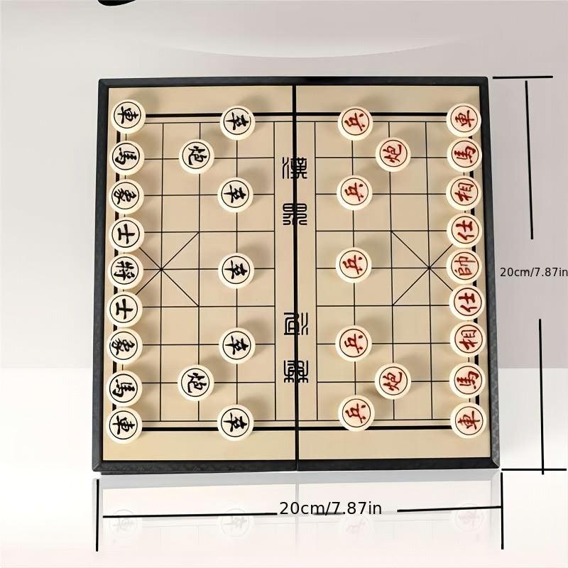 Portable Magnetic Chinese Chess Set for Kids & Adults
