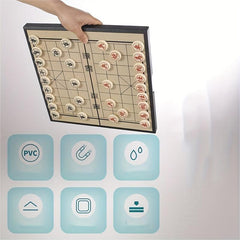 Portable Magnetic Chinese Chess Set for Kids & Adults