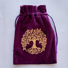 Velvet Storage Bag Card Jewelry Crystal Stone Sundries 13 - Purple