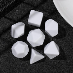 7pcs Blank Rounded Dice DIY Board Game Accessories