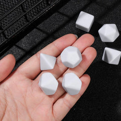 7pcs Blank Rounded Dice DIY Board Game Accessories