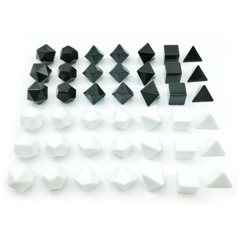 7pcs Blank Rounded Dice DIY Board Game Accessories