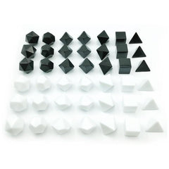 7pcs Blank Rounded Dice DIY Board Game Accessories