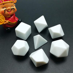 7pcs Blank Rounded Dice DIY Board Game Accessories