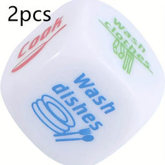 2pcs Housework Dice for Couples Fun Game
