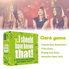 Trivia Board Game: I Should Have Known That Puzzle Quiz - Fun English Card Game