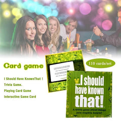 Trivia Board Game: I Should Have Known That Puzzle Quiz - Fun English Card Game