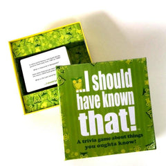 Trivia Board Game: I Should Have Known That Puzzle Quiz - Fun English Card Game