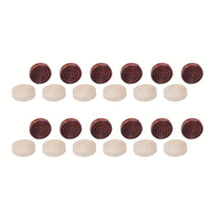 30 Wooden Checkers 1 Inch for Backgammon Game