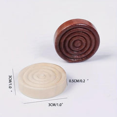 30 Wooden Checkers 1 Inch for Backgammon Game