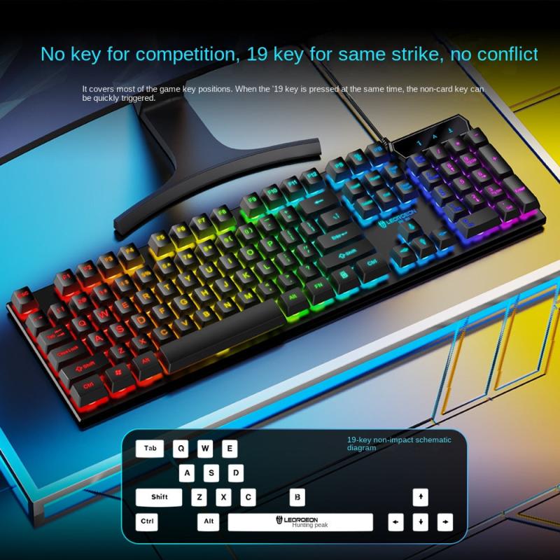 Luminous Gaming Keyboard Mechanical Feel Luminous Keyboard