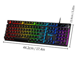 Luminous Gaming Keyboard Mechanical Feel Luminous Keyboard